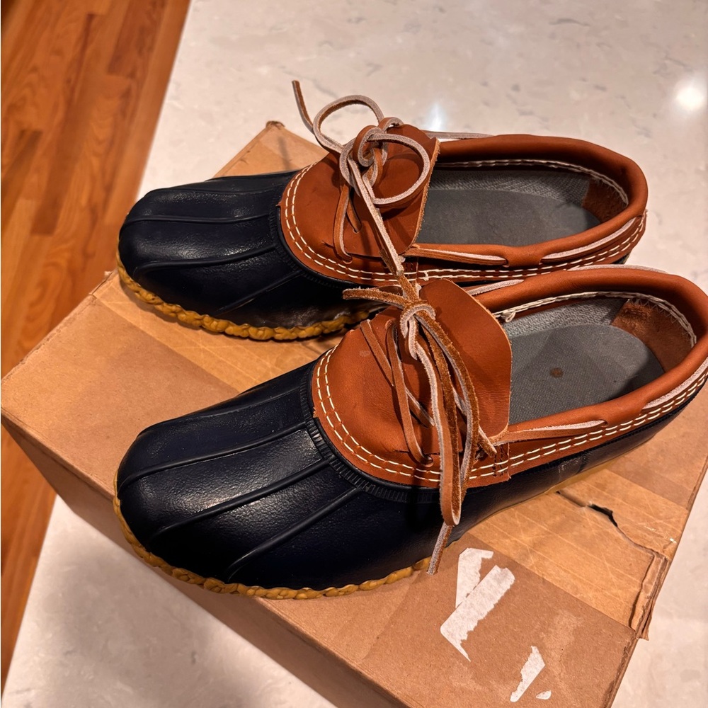 COPY - LL bean bean boot rubber moccasin womens size 9 - Picture 2 of 6